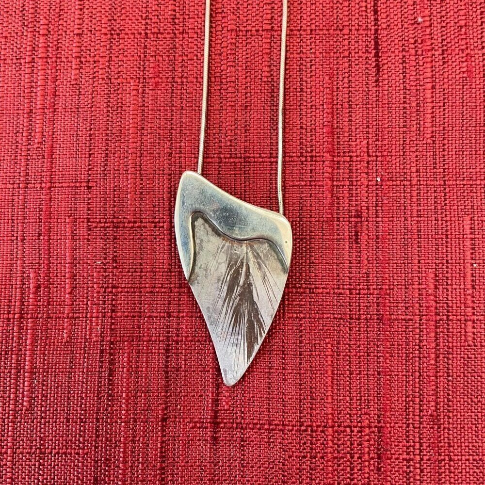 Jessie Senecal Handmade Sterling Silver "Long Grass" Necklace